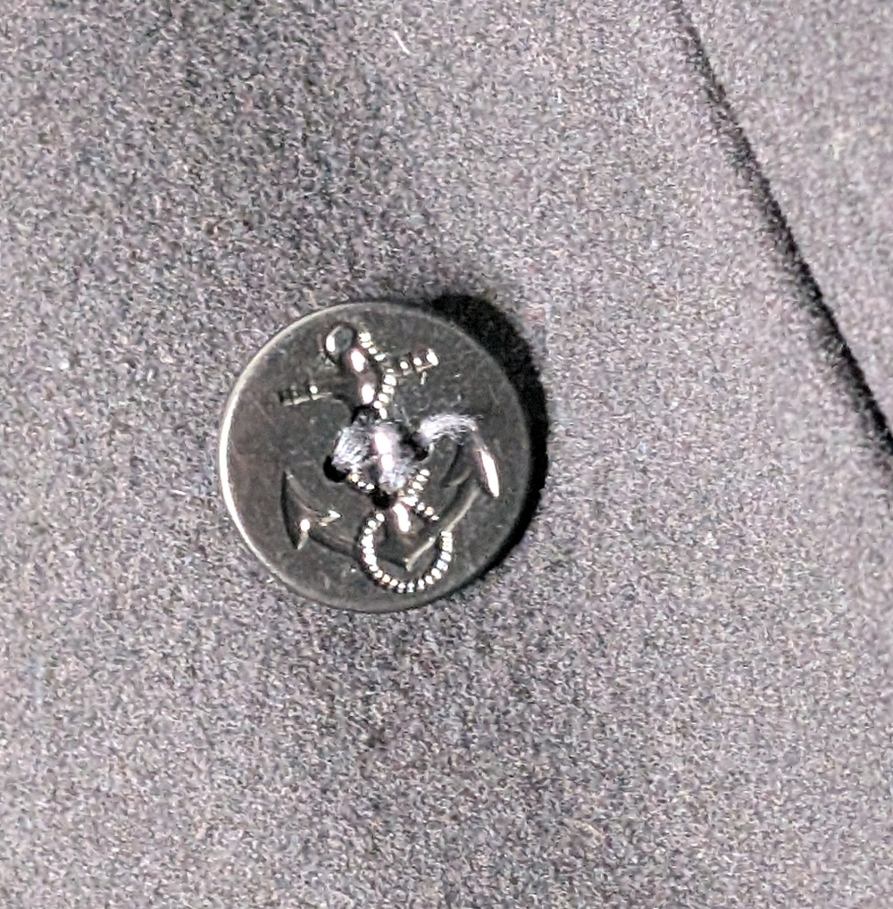 *MINT USED* Men's NAVY Issued Peacoat - Circa 1992 San Diego Base - Size 40R - Picture 7 of 7